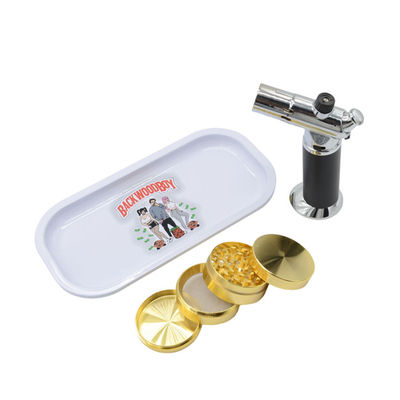 سینی قلع عتیقه داخلی در فضای باز ذخیره سازی توتون و تنباکو کیت سینی علف های هرز Rolling Smoking Travel